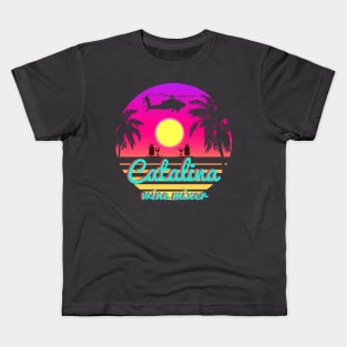 catalina setting sun Kids T-Shirt